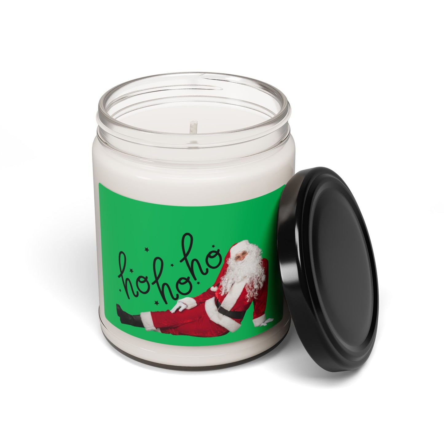 Santa Claus Candle, Christmas Decor, Holiday Candle, Festive Home Decor, Funny Santa Gift, Unique Candle, Scented Soy Candle, 9oz