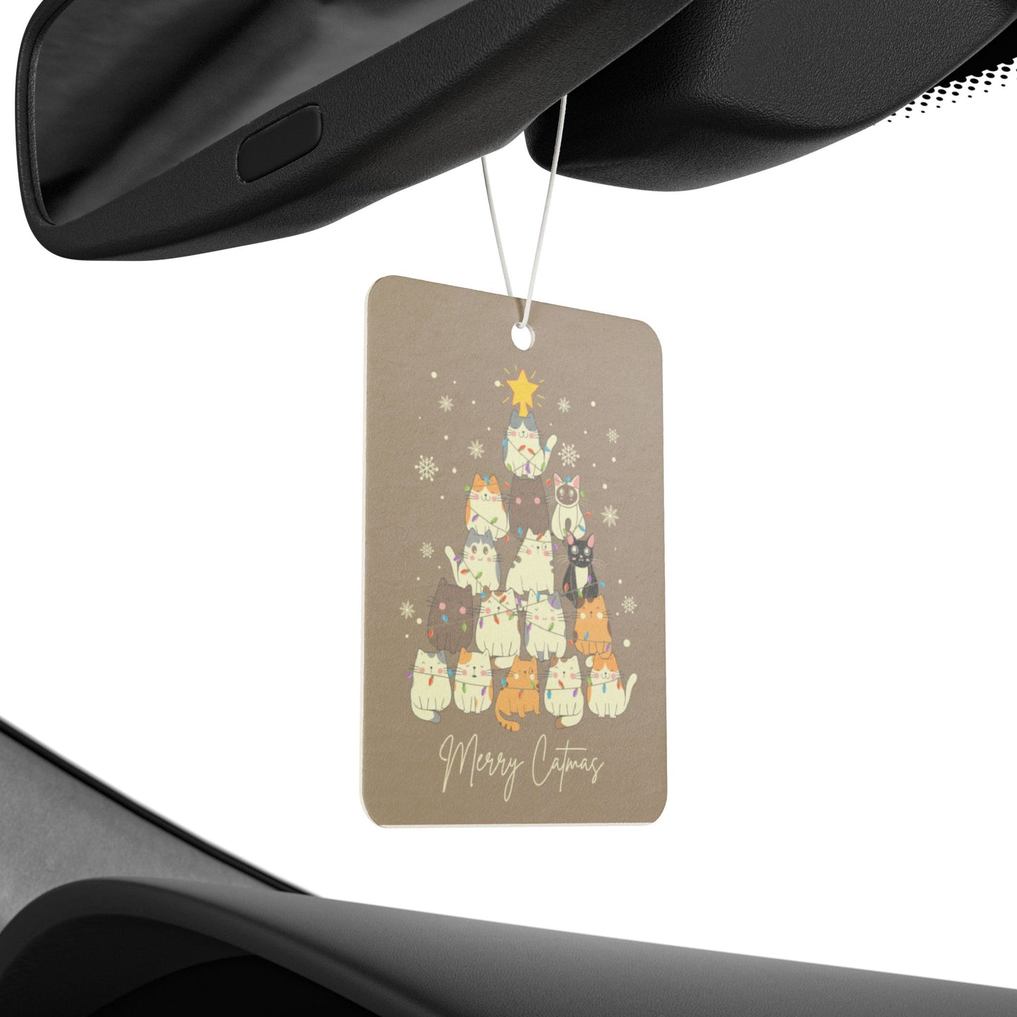 Purr-fect Holiday Car Air Freshener - Merry Catmas Delight