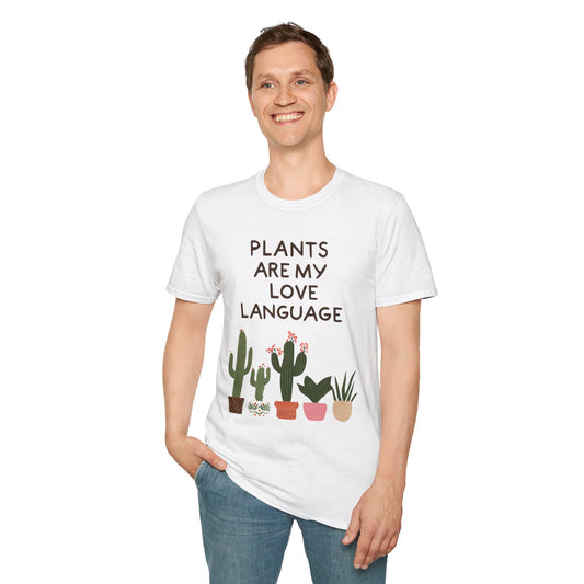 Plants are my Love Language T-Shirt, Perfect for Plant Lovers, Gardening Gifts, Eco-Friendly Apparel, Cute Graphic Tee, Summer Style