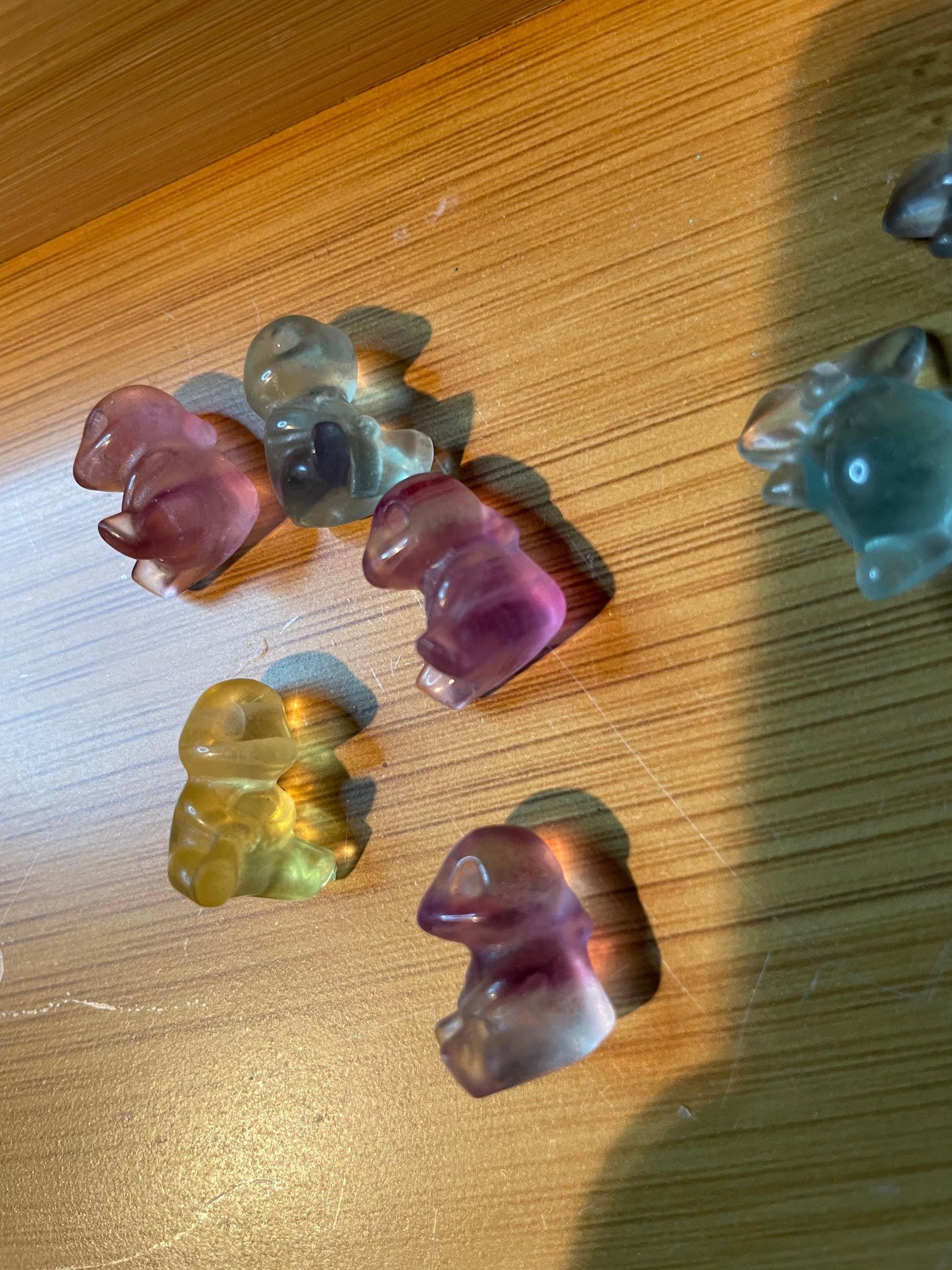 Teeny Tiny Charizard Fluorite Carvings