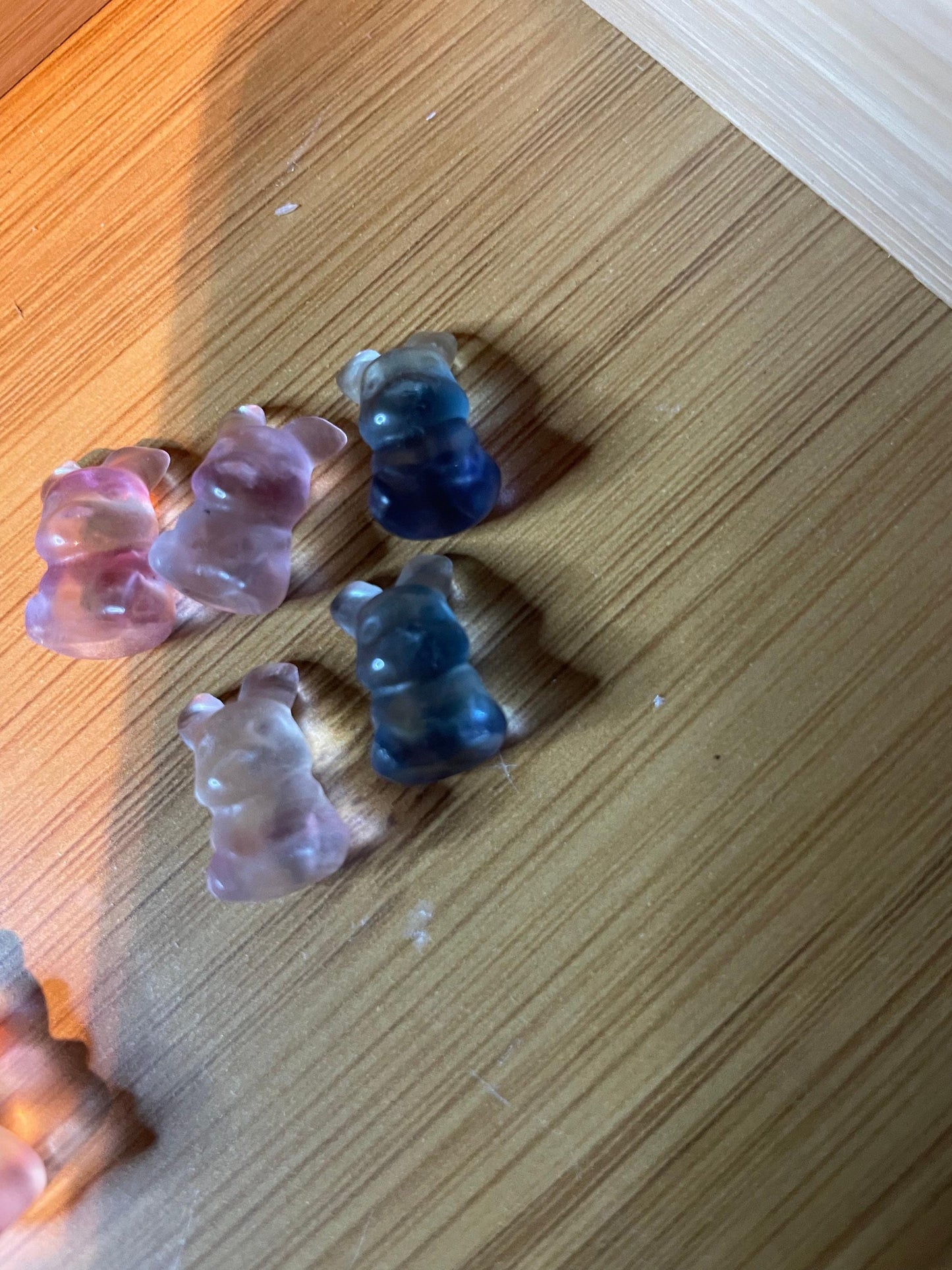 Teeny Tiny Pikachu Fluorite Carvings