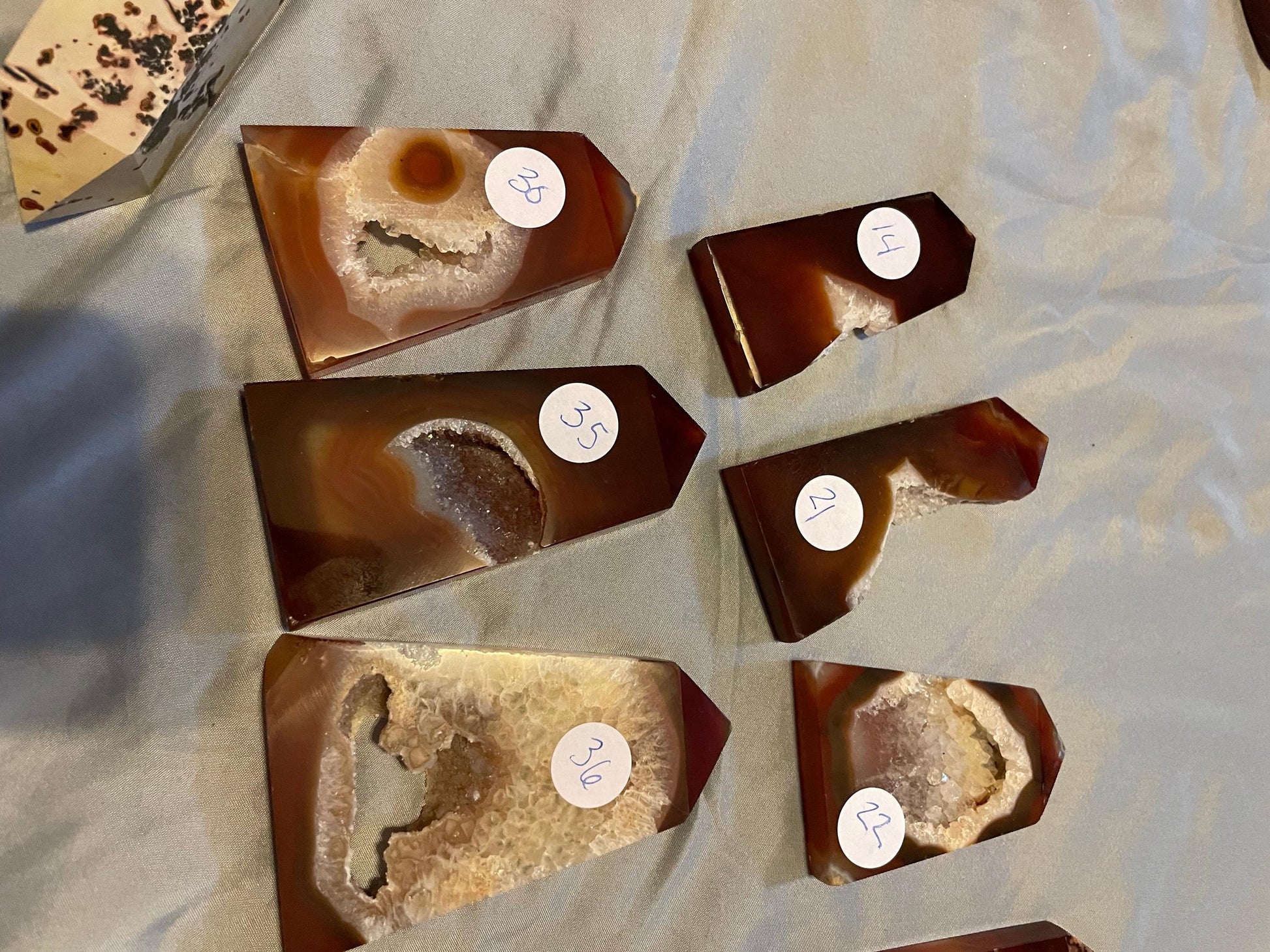 Druzy Carnelian Tower Slabs