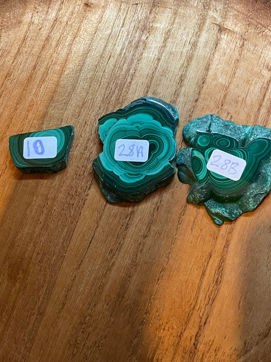 Small Malachite Slabs