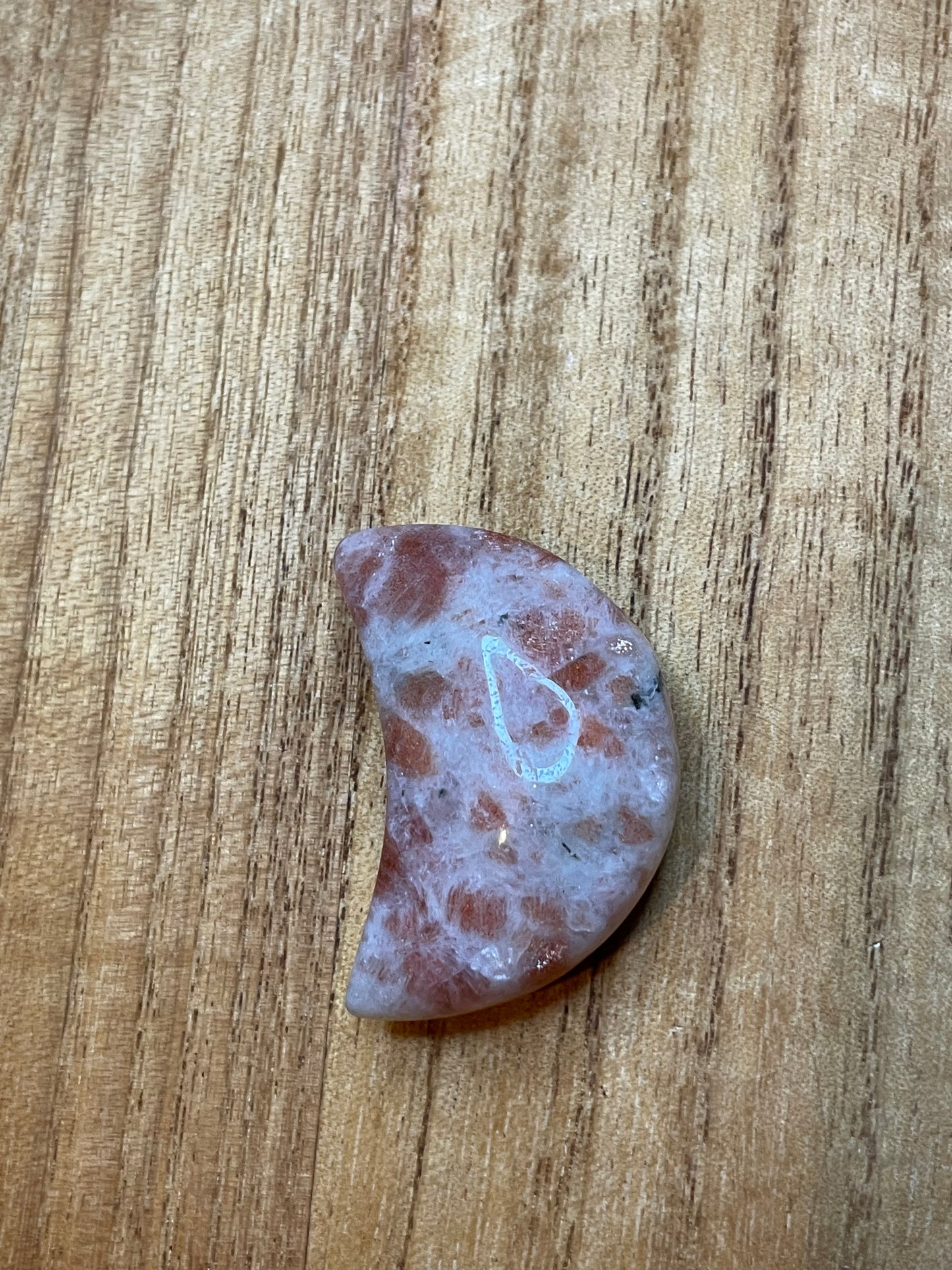 Mini sunstone moon carving