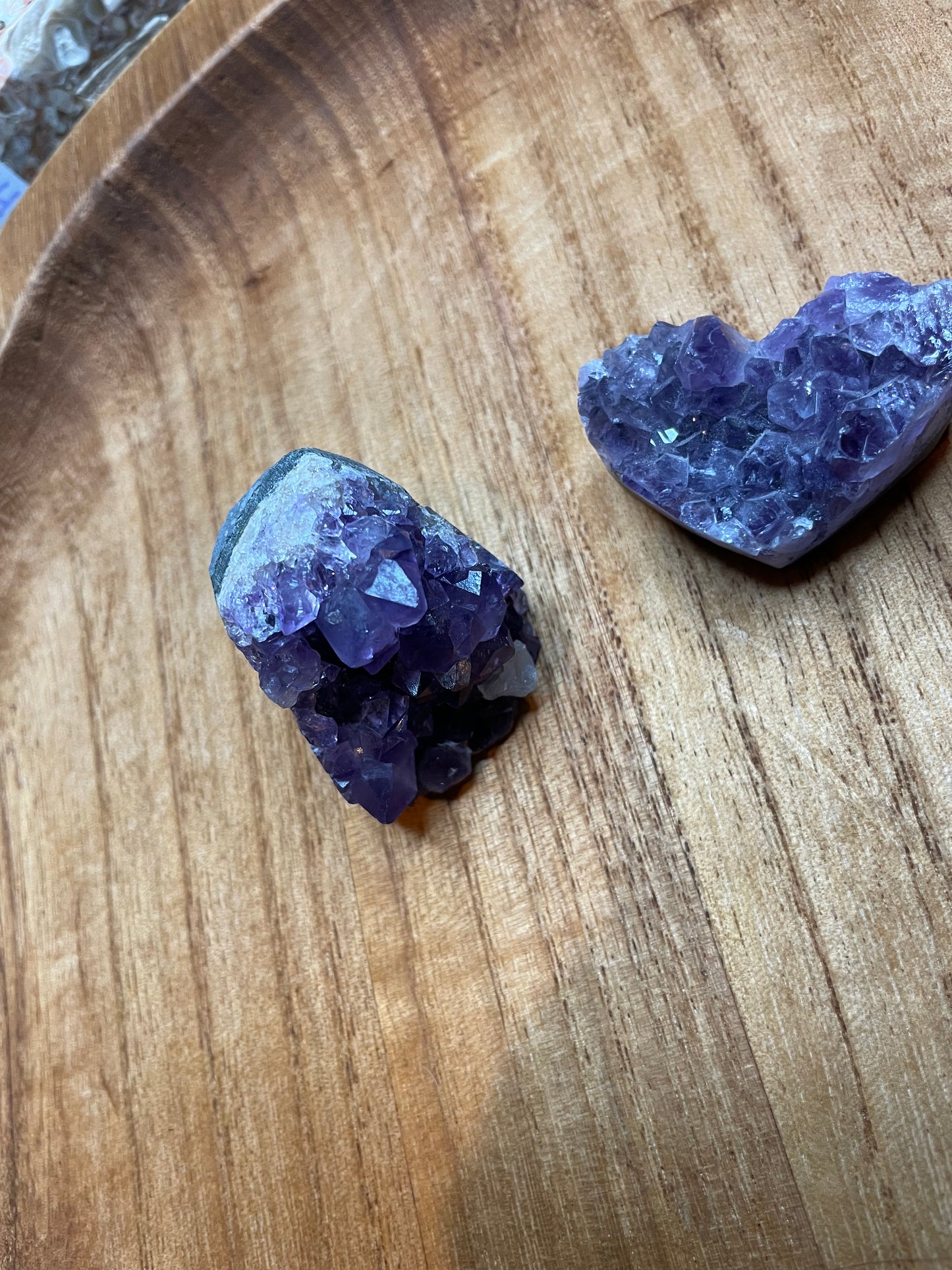 Amethyst clusters