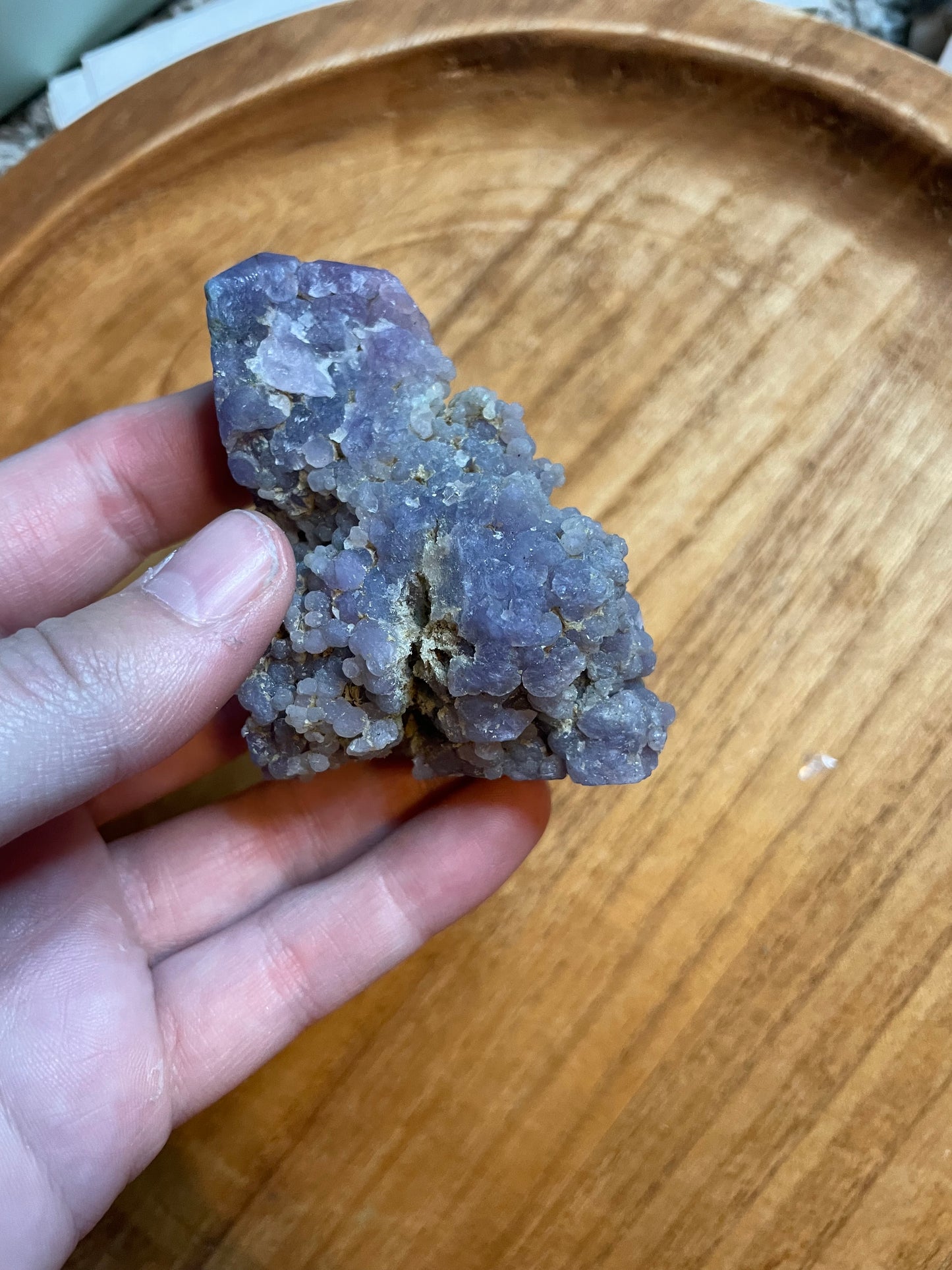 Grape Agate points/half cluster