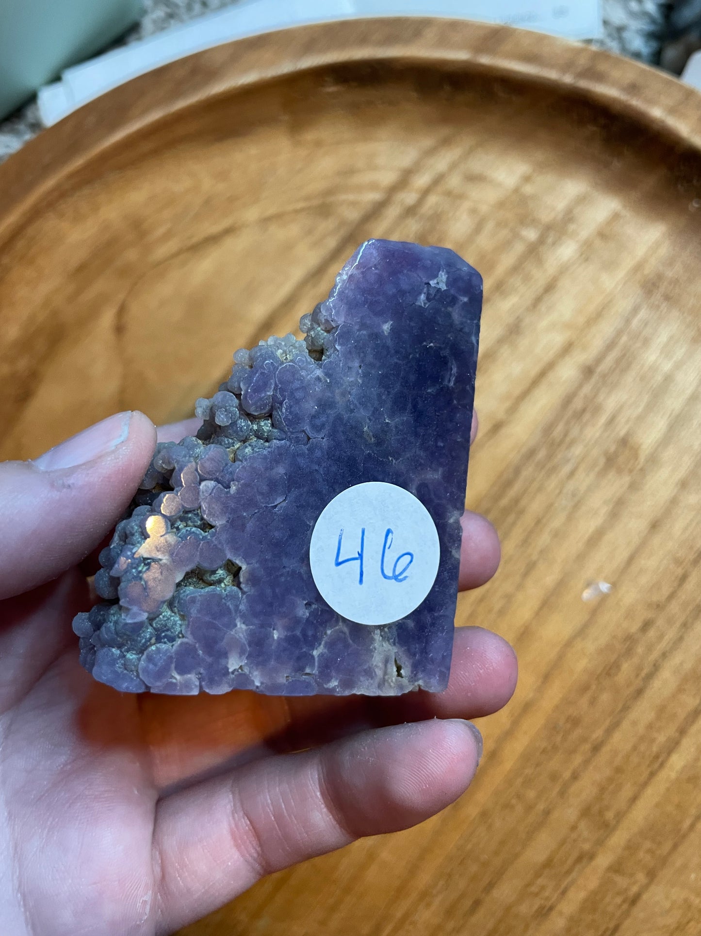 Grape Agate points/half cluster