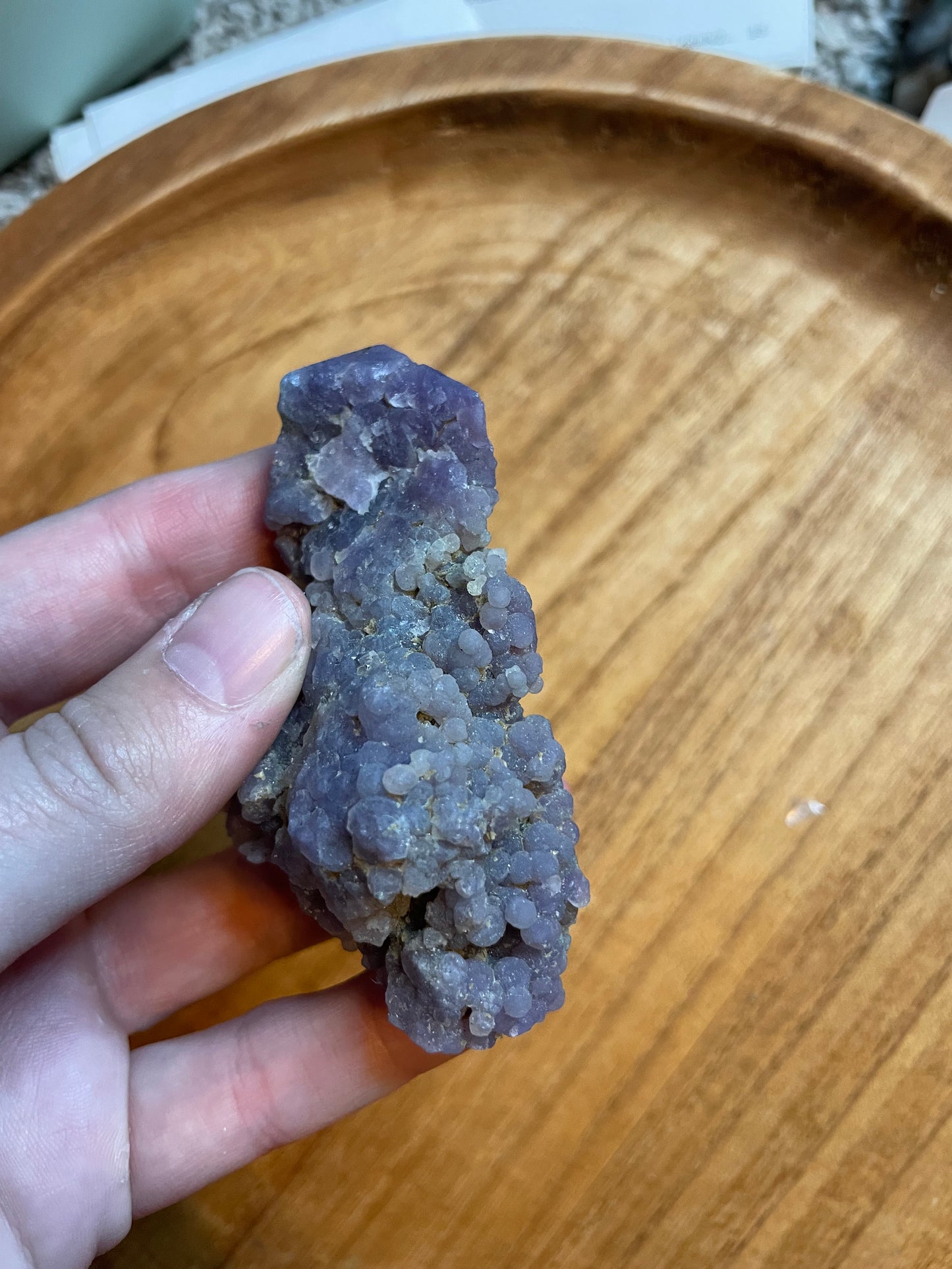 Grape Agate points/half cluster