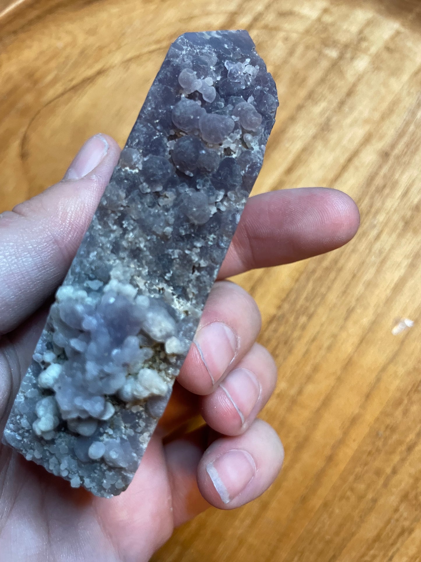 Grape Agate points/half cluster