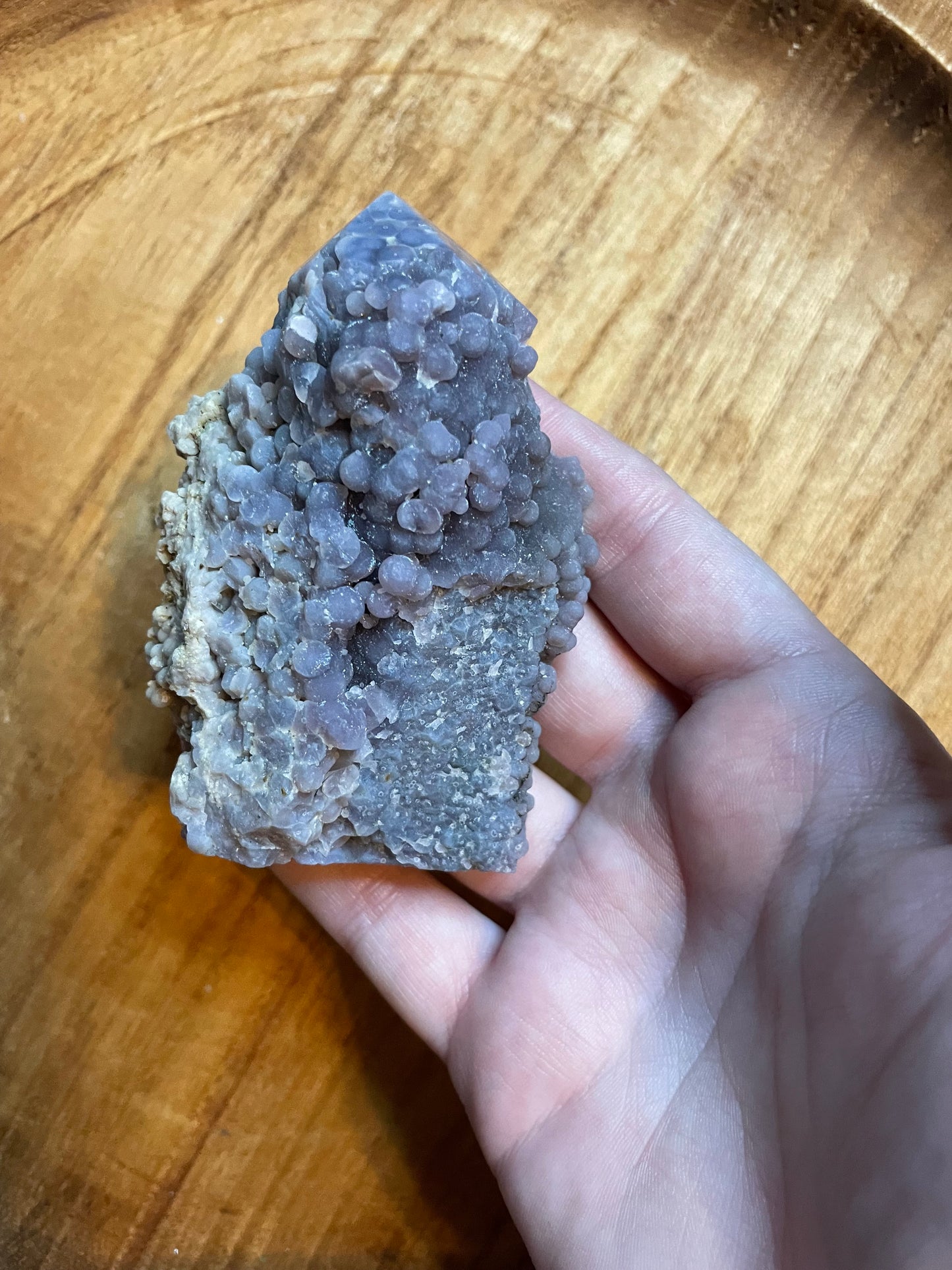 Grape Agate points/half cluster