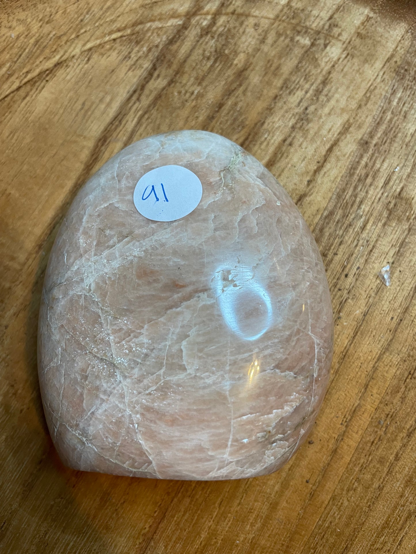 Large Peach Moonstone Freeform