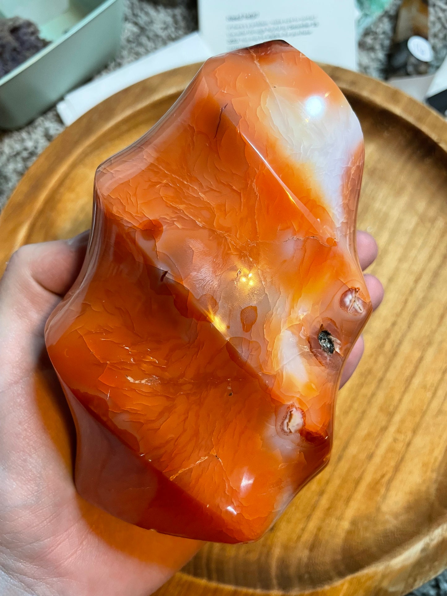 Large Carnelian Flame