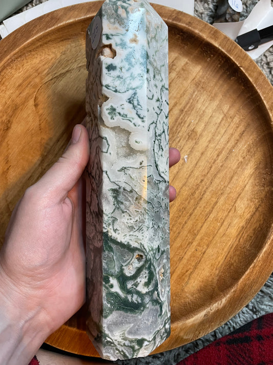 Stunning Moss Agate Statement Tower