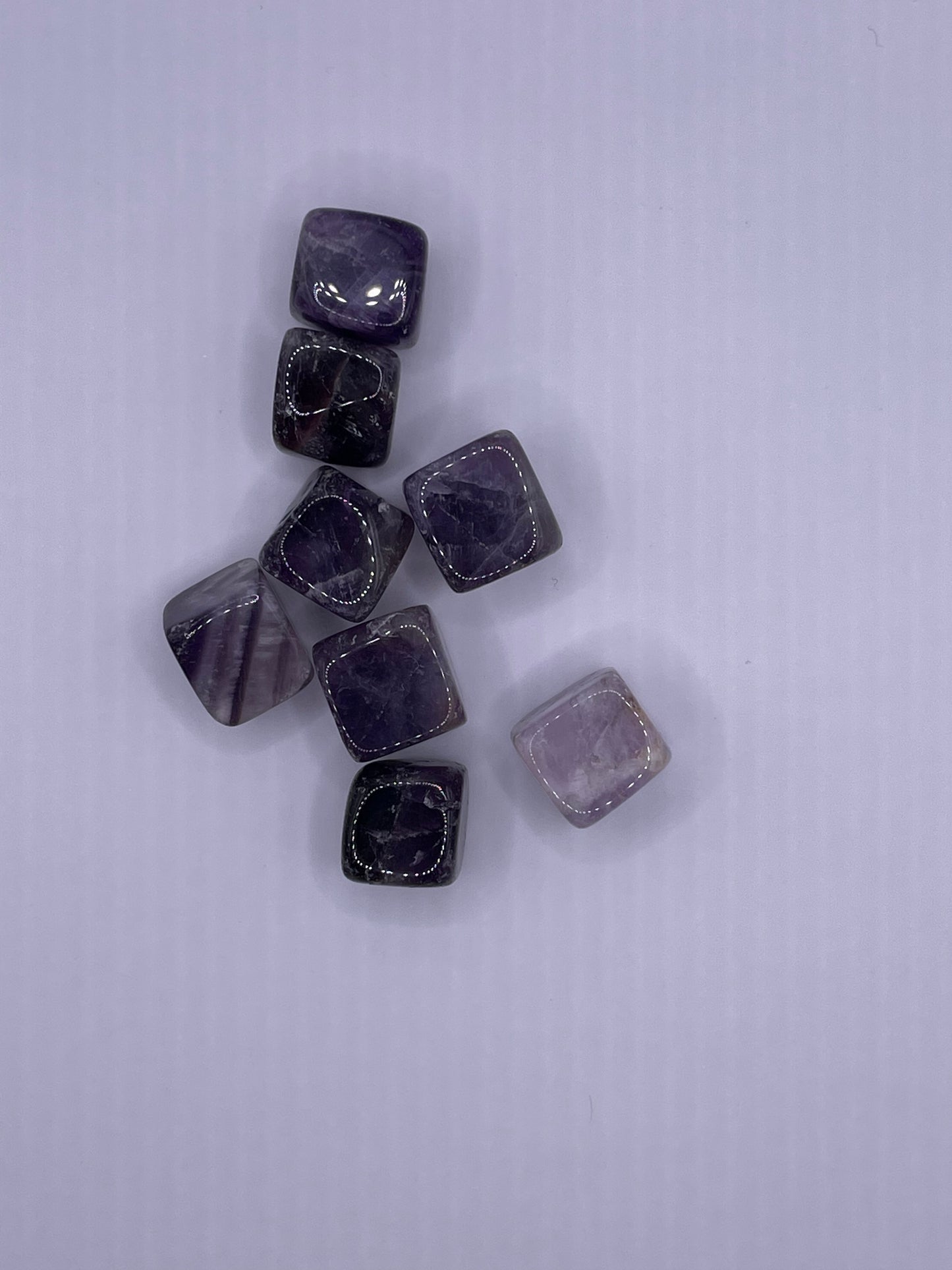 Dream Amethyst Cube Tumbles